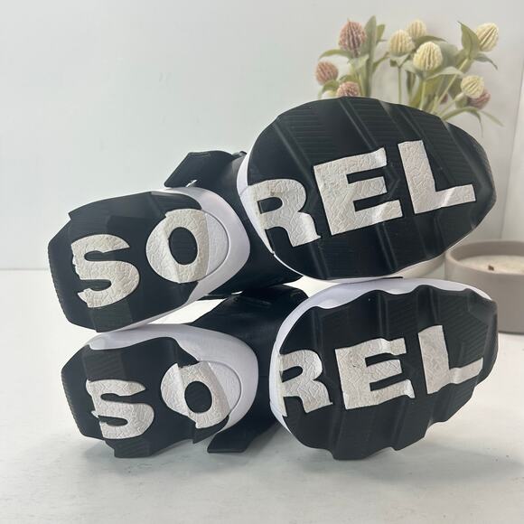 Sorel Kinetic Impact II Sling Low Sandal Black NL4697-010 Women's 7 Tried On - Picture 8 of 9